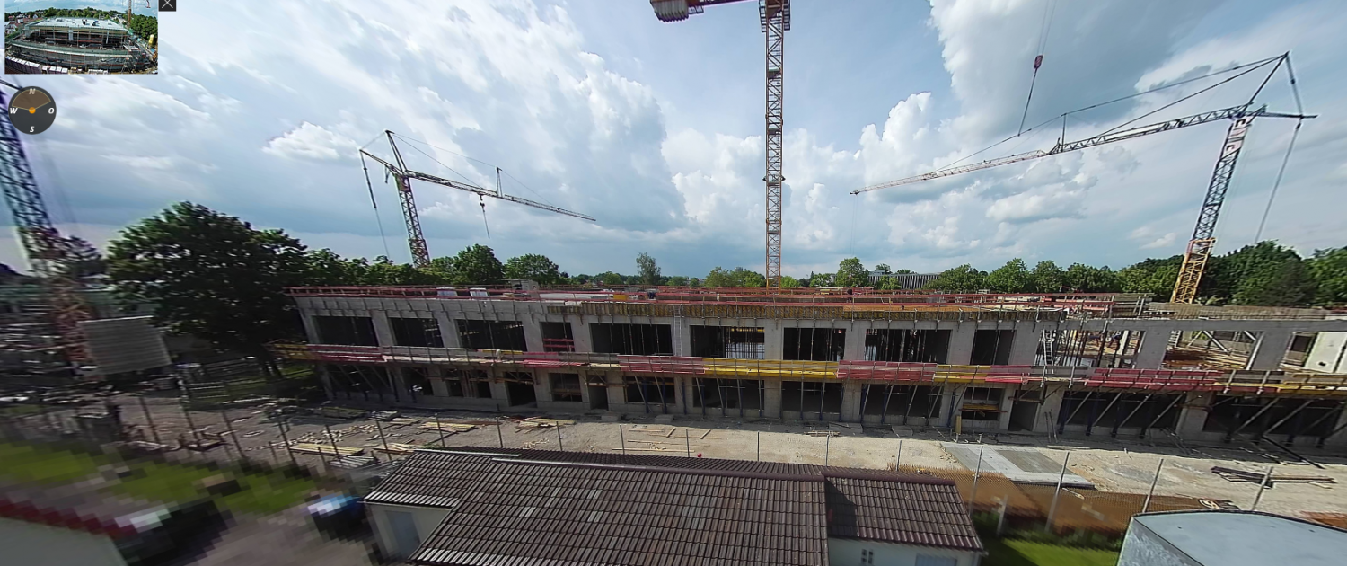 unsere erste 4-kran-baustelle